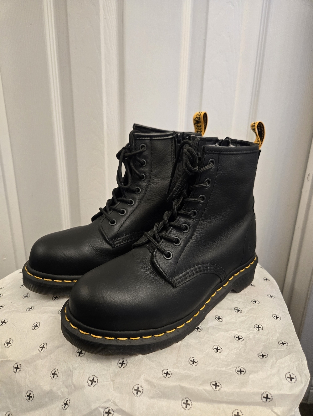 Dr. Martens - Women's Steel Toe Work Boots Size 7